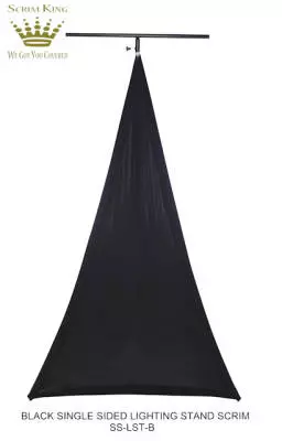 Lighting Stand Scrim - Single Side in Black